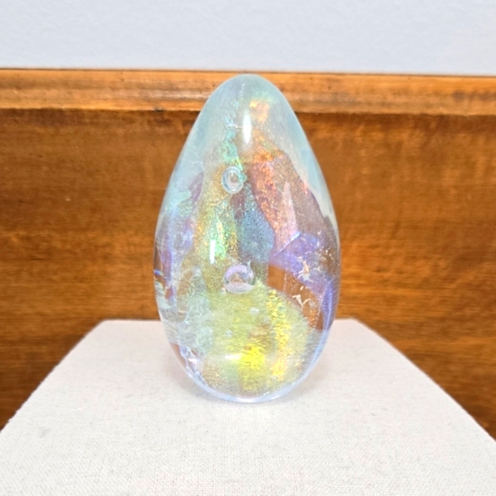 Glass Eye Studio Iridescent Paperweight